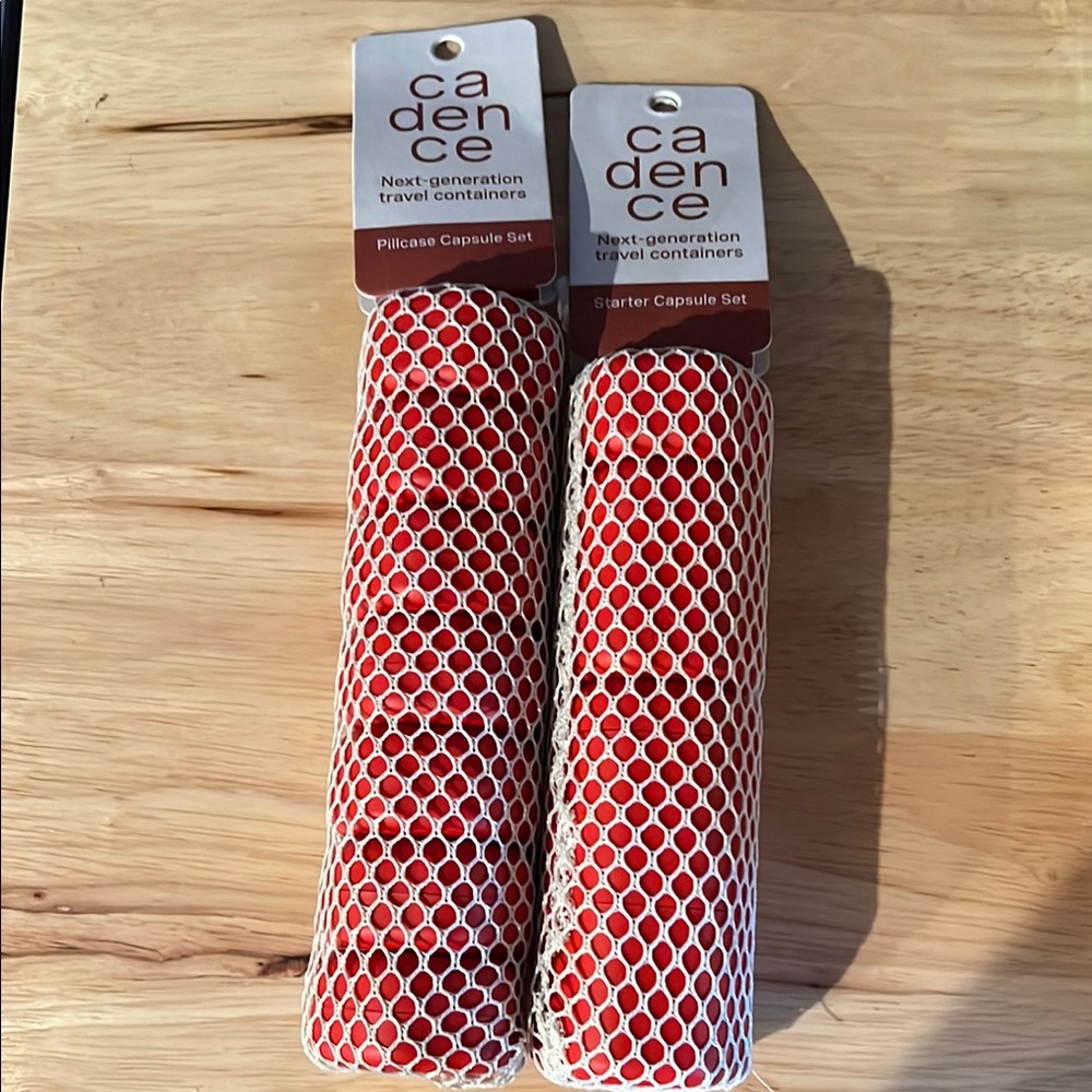 Red Travel Capsule Set